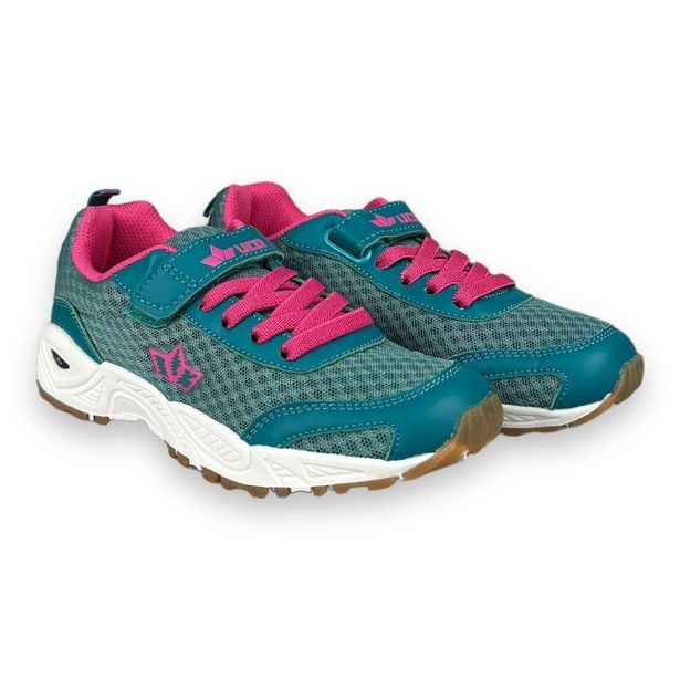 Dětská sálová obuv LICO - Türkis/pink