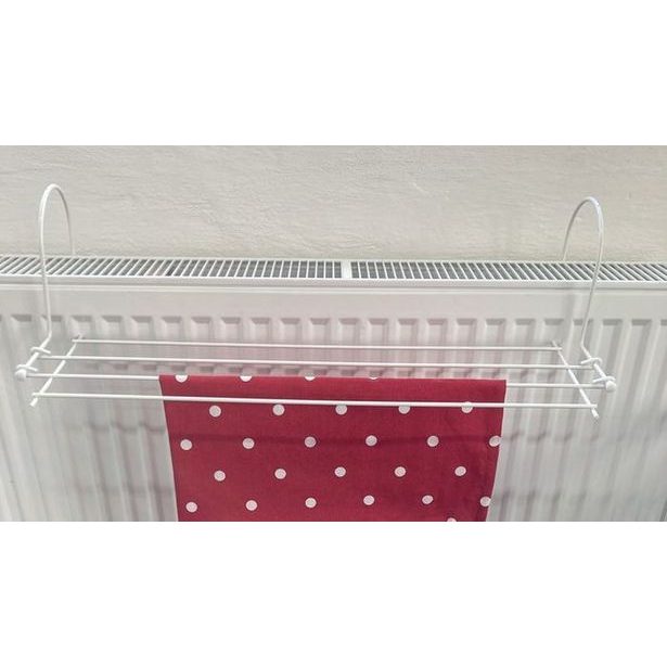 sušák 2,4m, radiátor, balkón, kul.ucho, 60x17,5cm, bílý drát