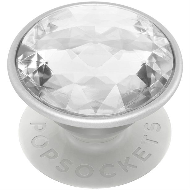 PopSockets PopGrip Gen.2, Disco Crystal Silver, 3D disco koule stříbrná