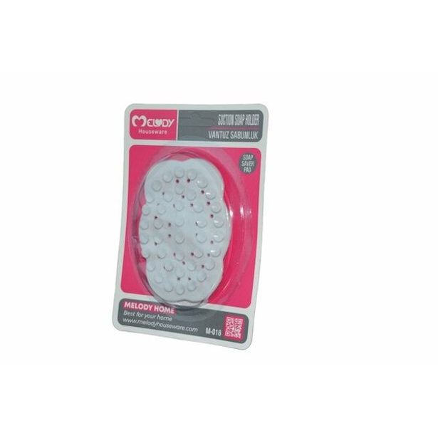 mýdlenka OVÁL 10x7,5x1cm s přísavkami, plast