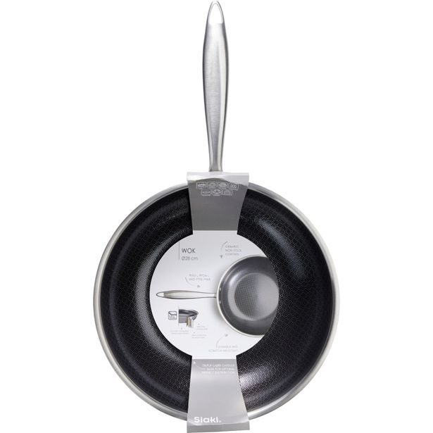 SIAKI HUISHOUD Pánev wok nerez 28cm KO-C85000480