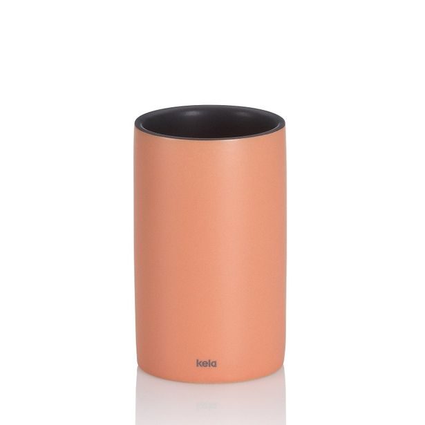 KELA Pohár Matsi keramika broskvově růžová 11 cm KL-24086