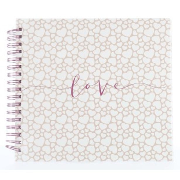 Hama album klasické spirálové ROMANCE 28x24 cm, 40 stran, bílé listy