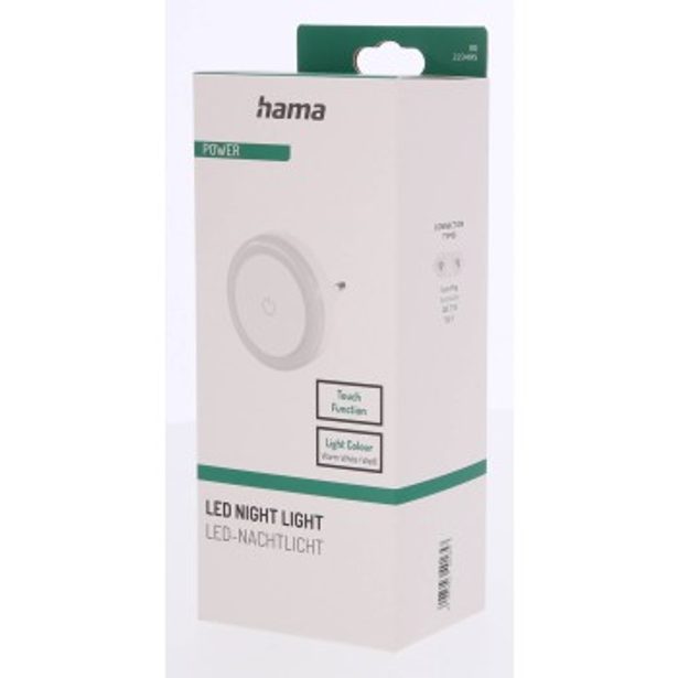 Hama Touch Switch, noční/orientační LED světlo, do zásuvky, dotykový senzor zapnutí/vypnutí