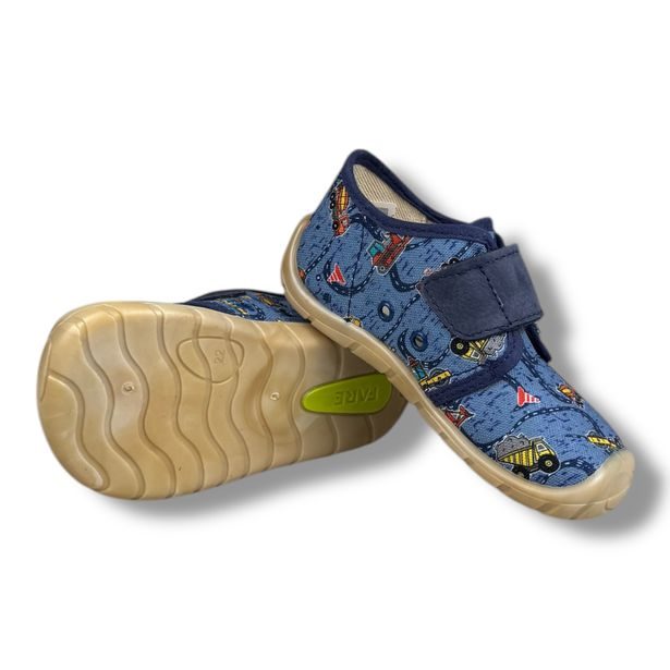 Dětská domácí obuv Fare bare - Auta