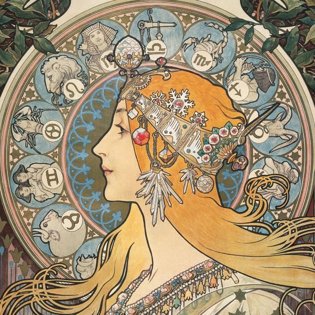 Poznámkový kalendář Alfons Mucha 2023, 30 × 30 cm Baagl