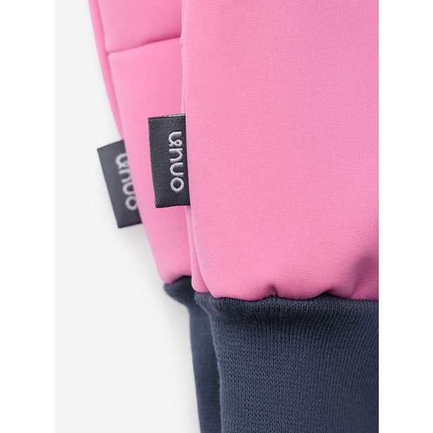 Dětské softshellové rukavice s fleecem Tap, Růžová