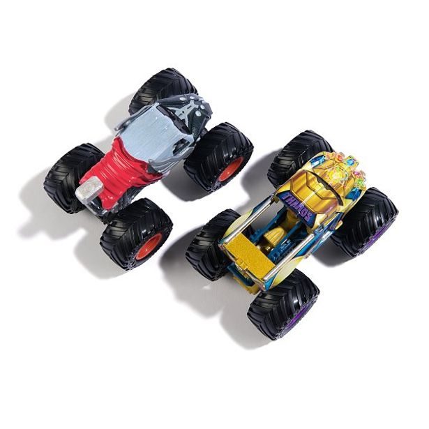 SpinMaster MONSTER JAM - sběratelský kovový model auta Monster Truck, Marvel, set 2 modelů, assort, 1:64