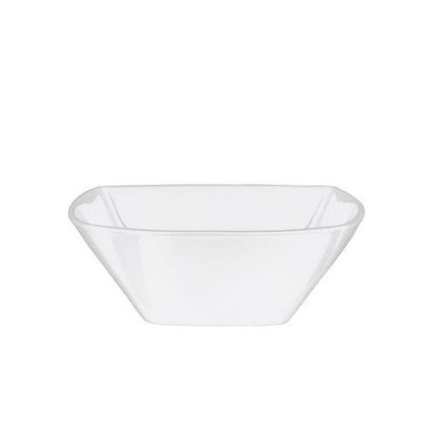 miska 13,6x13,6cm ECLISSI Bianco, silná, bílá, opál.sklo