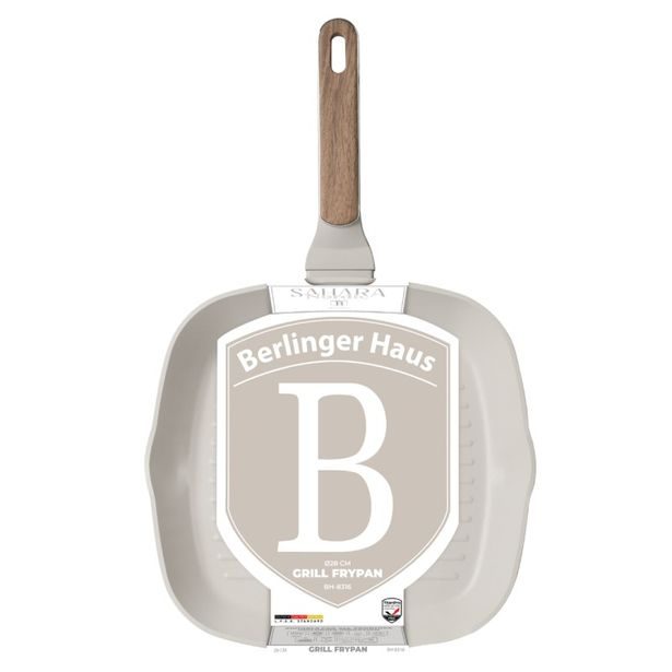 BERLINGERHAUS Grilovací pánev s titanovým povrchem 28 cm Sahara Nordic Collection BH-8316