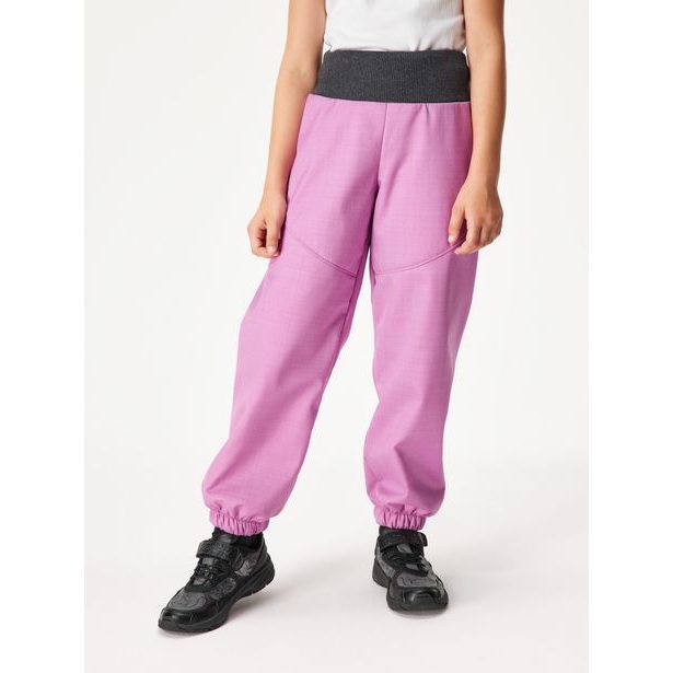 Unuo, Dětské softshellové kalhoty s beránkem Light, Fialová