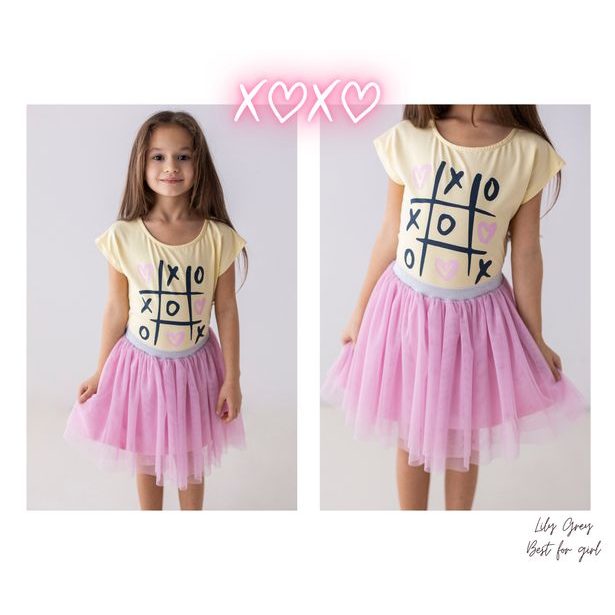 Dívčí TUTU sukýnka Lily Grey sv. růžová