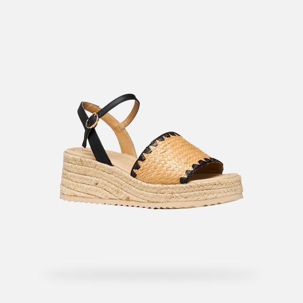 Černé dámské sandály Geox Alemeria