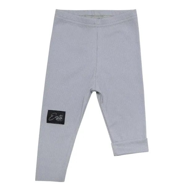 ESITO Rostoucí žebrované legíny Color Cool grey - šedá