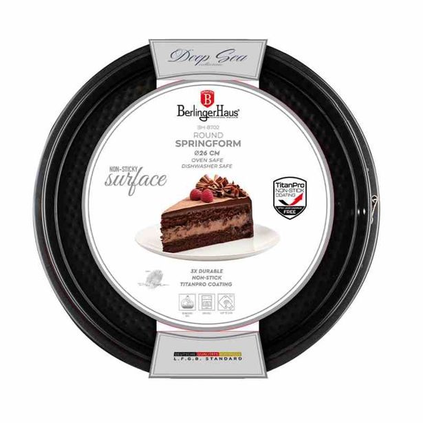 BERLINGERHAUS Forma na dort s titanovým povrchem oválná Deep Sea collection BH-8702