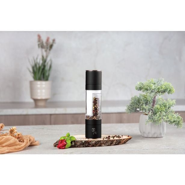 BERLINGERHAUS Mlýnek na pepř a sůl dvojitý Black Rose Collection BH-8553