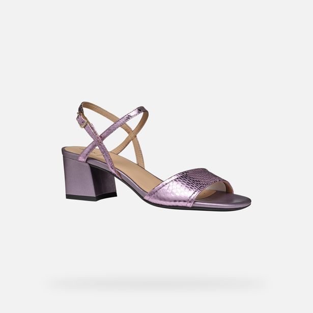 Fialové dámské sandály Geox New Eraklia 50