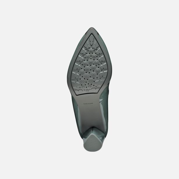 Světle zelené dámské lodičky Geox Walk Pleasure 90