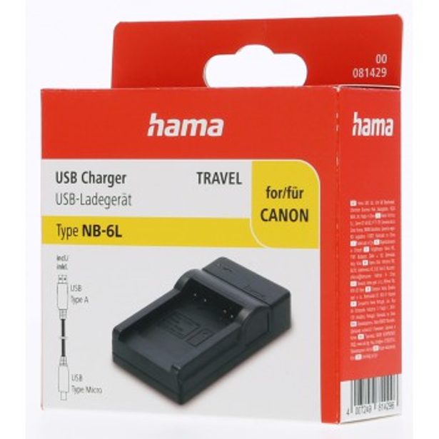 Hama USB foto nabíječka pro Canon NB-6L