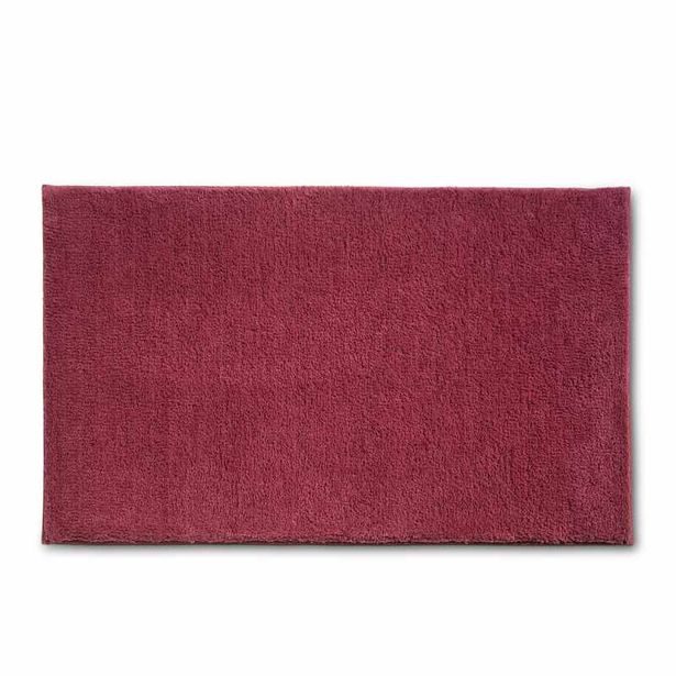 KELA Koupelnová předložka Maja 100% polyester malinovo červená 120x70x1,5cm KL-23579