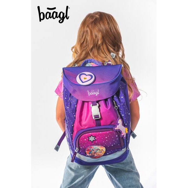 BAAGL SET 3 AIRY Koně srdce: batoh, penál, sáček