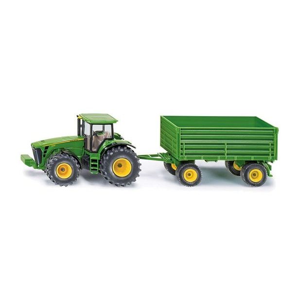 SIKU Farmer - traktor John Deere s vlekem, 1:50