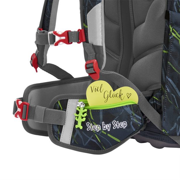 Školní aktovka Step by Step FIT, Danger Cat Chiko - 5 dílný set, AGR certifikát