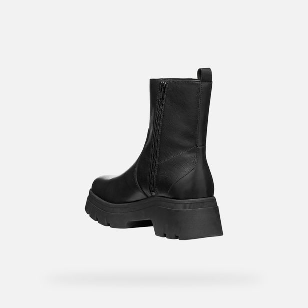 Černá dámská kotníková obuv Geox Pluette