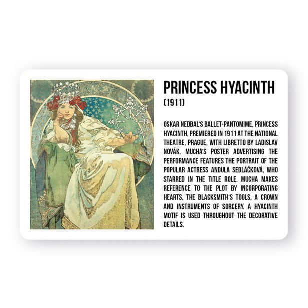 Magnet Alfons Mucha - Princezna Baagl
