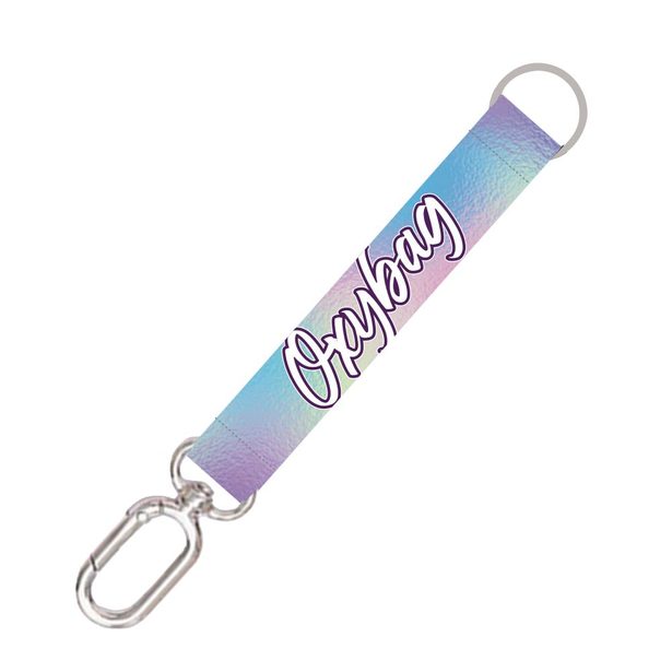 Krátká klíčenka s karabinkou Holographic