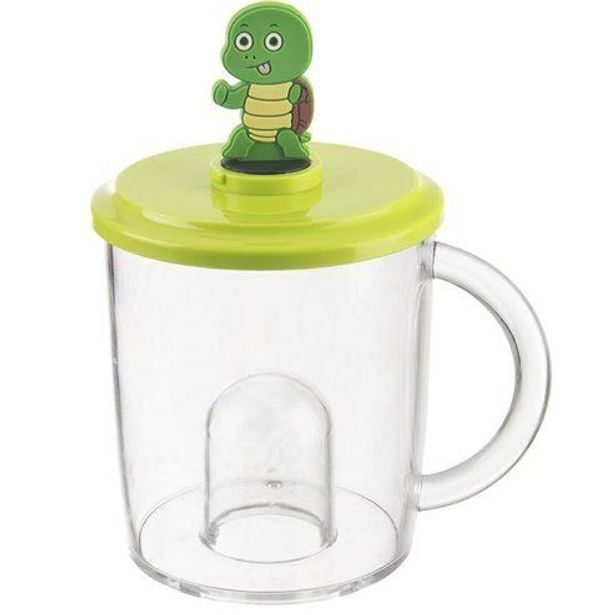 hrníček 270ml TRITAN, víčko ŽELVA, dětský, plast