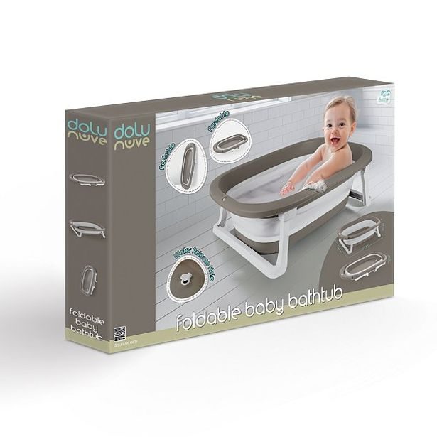 DOLU Dětská vanička skládací, grey, 20,5x75,5x46,5 cm