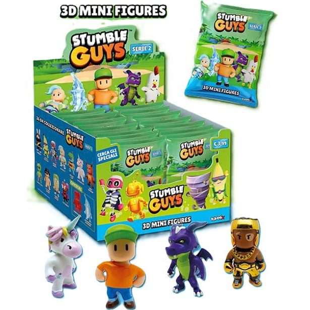 Stumble Guys 3D mini figures series 2 - window box 3 pcs