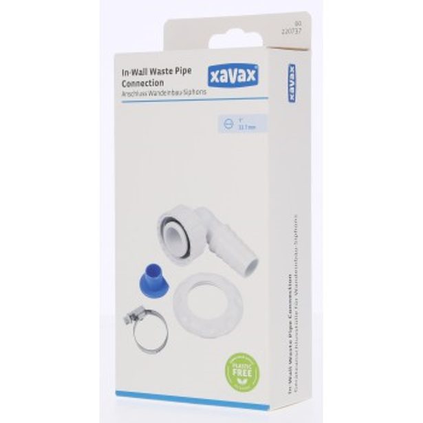 Xavax sifonová přípojka pro odtokovou hadici, pro zabudovaný sifon bez čisticího otvoru