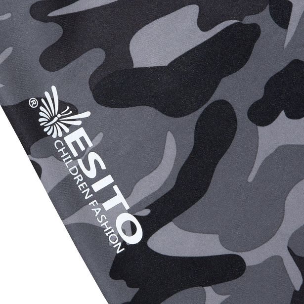 ESITO Dětské softshellové kalhoty Maskáč vel. 122 - 146 - zelená / 122