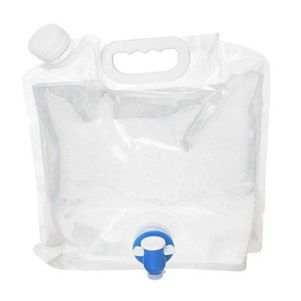 kanystr 5l s kohoutem, závěsný vak, 25x15/20x30cm, plast