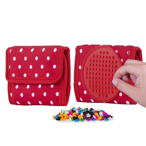 PIXIE CREW PIXIE CREW peněženka červená s bílým puntíkem