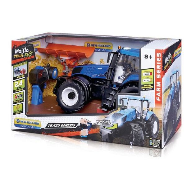 Maisto M. Tech RC, New Holland Tractor s radlicí, 2,4 Ghz