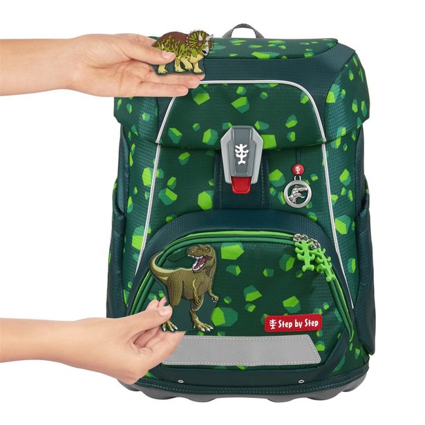 Školní aktovka Step by Step FIT, Dino Targo - 5 dílný set, AGR certifikát