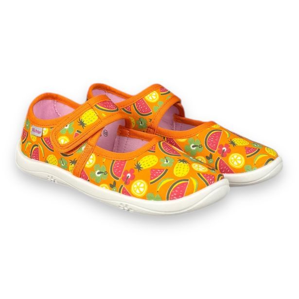 Dívčí přezůvky, baleríny Richter - ovoce