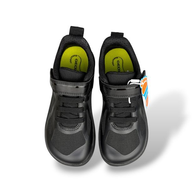 Geox Foot-Run – Černé chlapecké barefoot tenisky
