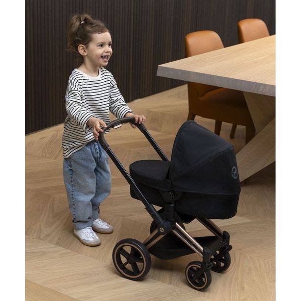 Kočárek Cybex Black 3 v1 pro panenky 36-42 cm