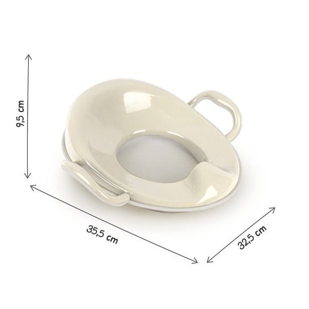 DOLU Protiskluzové sedátko na WC, béžová, 10x38x34 cm