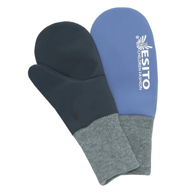 ESITO Palcové rukavice softshell DUO Blue - modrá