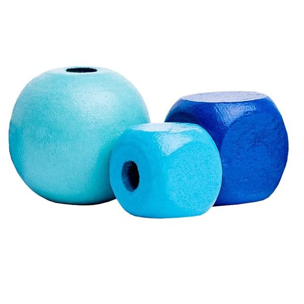 Korálky v tubě - tyrkys