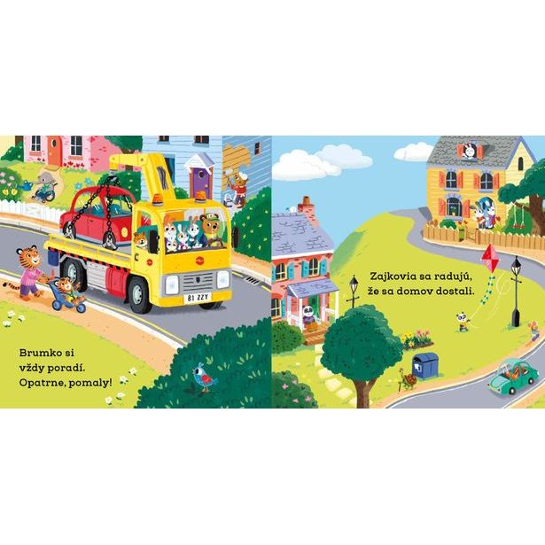 BRUMKO ROZUMKO AUTOMECHANIKOM – Obrázky s pohyblivými prvkami