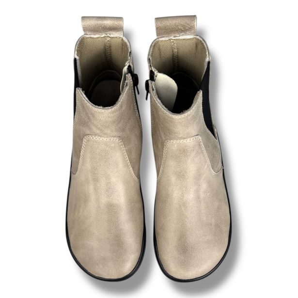 FARE MID-WIDE CHELSEA 7221171 – dívčí/dámské barefoot kotníkové boty z kůže