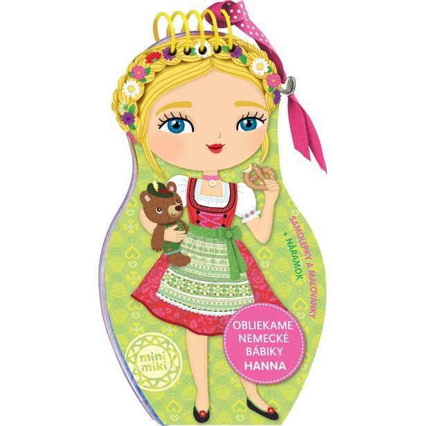 Obliekame nemecké bábiky HANNA – Maľovanky Baagl