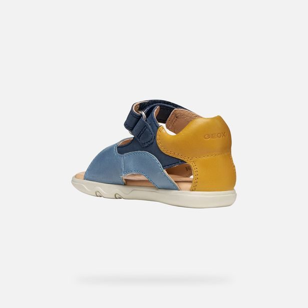 Modré chlapecké barefoot sandály Geox Sandal Steppieup