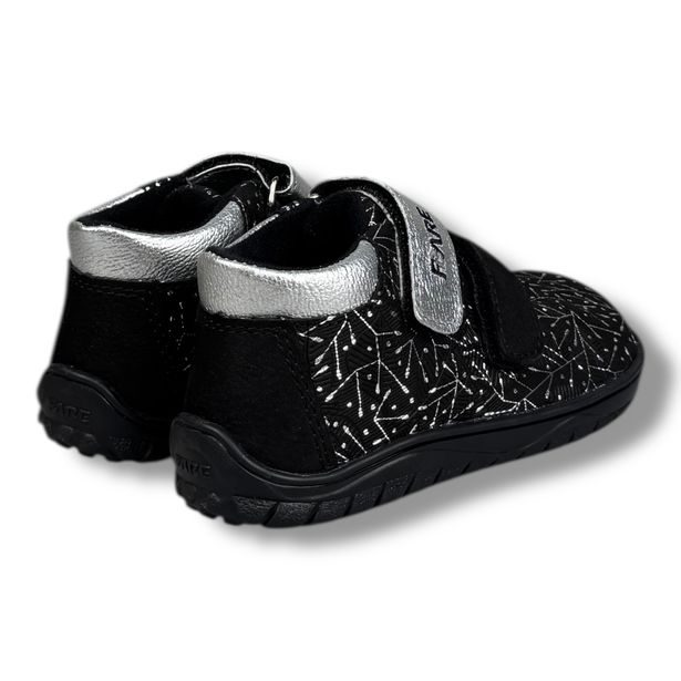 FARE BARE B5426211 – dívčí barefoot celoroční nepromokavé boty černé
